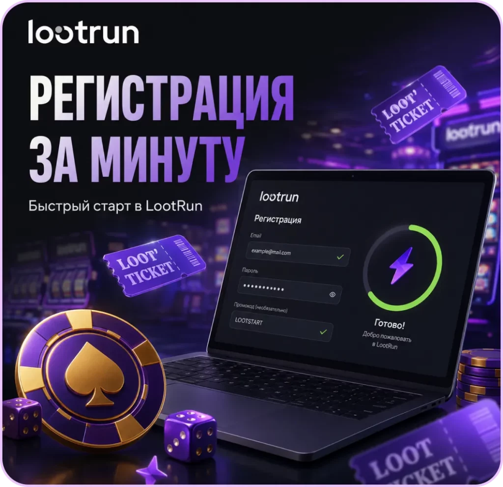 Быстрая регистрация Lootrun